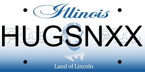 HUGSNXX Illinois License Plate