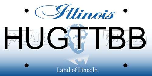 HUGTTBB Illinois License Plate