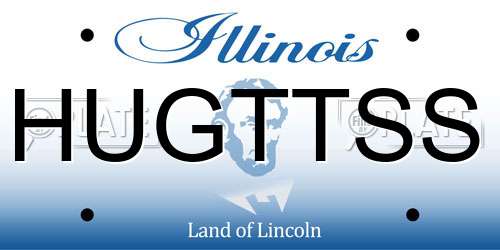 HUGTTSS Illinois License Plate