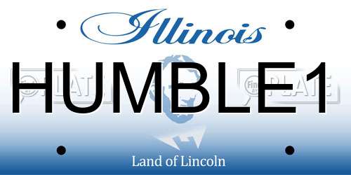 HUMBLE1 Illinois License Plate