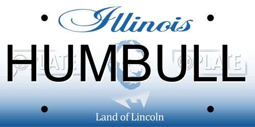 HUMBULL Illinois License Plate