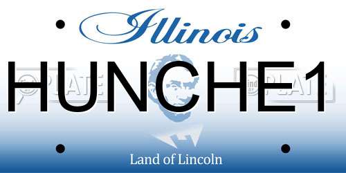 HUNCHE1 Illinois License Plate