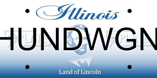 HUNDWGN Illinois License Plate