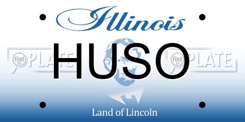 HUSO Illinois License Plate