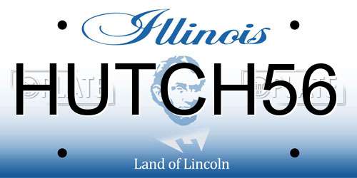 HUTCH56 Illinois License Plate