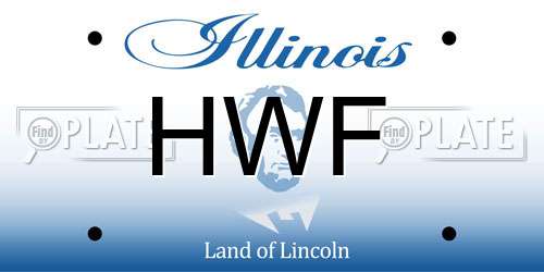 HWF Illinois License Plate