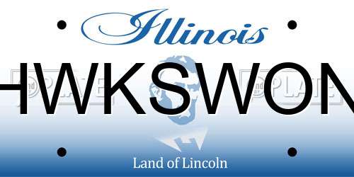 HWKSWON Illinois License Plate