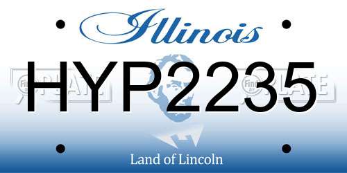 HYP2235 Illinois License Plate