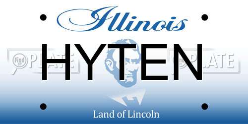 HYTEN Illinois License Plate