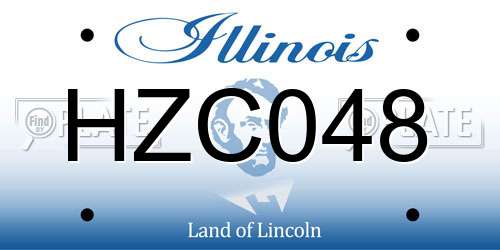HZC048 Illinois License Plate