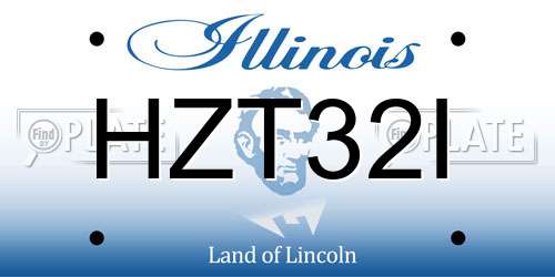 HZT32I Illinois License Plate