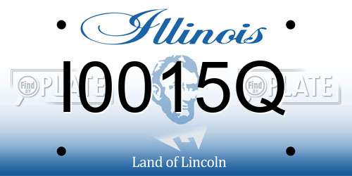 I0015Q Illinois License Plate