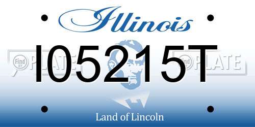 I05215T Illinois License Plate