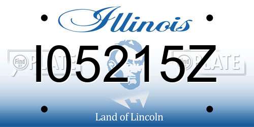 I05215Z Illinois License Plate