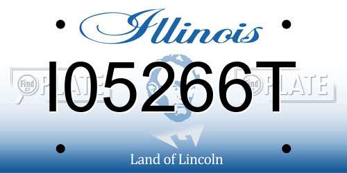 I05266T Illinois License Plate