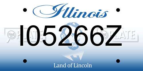 I05266Z Illinois License Plate