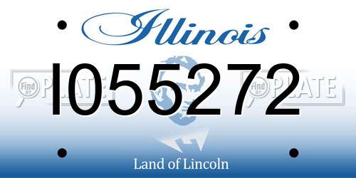 I055272 Illinois License Plate