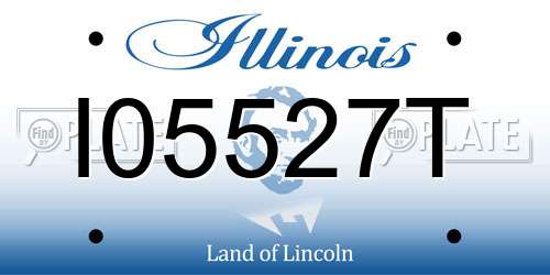 I05527T Illinois License Plate