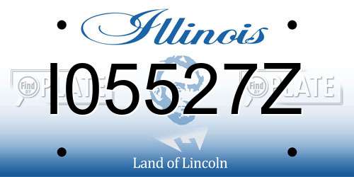 I05527Z Illinois License Plate