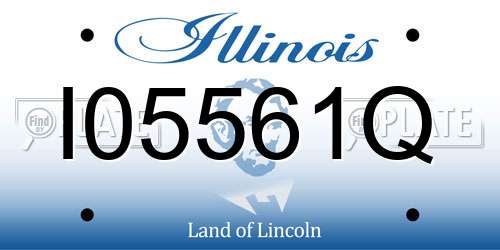 I05561Q Illinois License Plate