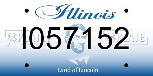 I057152 Illinois License Plate
