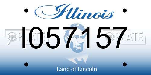 I057157 Illinois License Plate