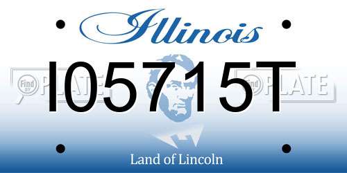 I05715T Illinois License Plate