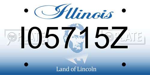 I05715Z Illinois License Plate