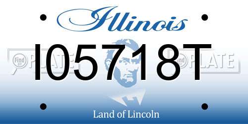 I05718T Illinois License Plate