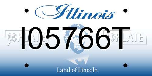I05766T Illinois License Plate