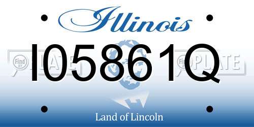 I05861Q Illinois License Plate