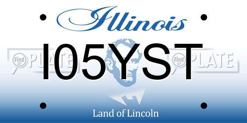 I05YST Illinois License Plate