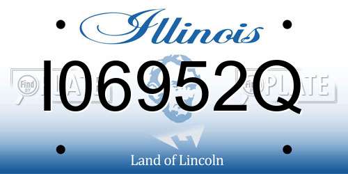 I06952Q Illinois License Plate