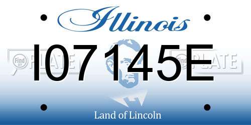 I07145E Illinois License Plate