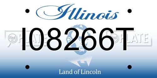 I08266T Illinois License Plate