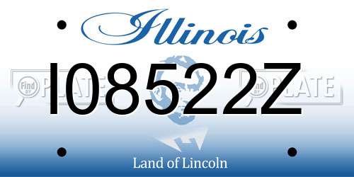 I08522Z Illinois License Plate