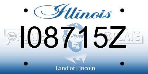 I08715Z Illinois License Plate