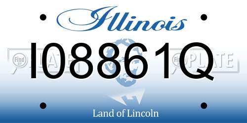 I08861Q Illinois License Plate