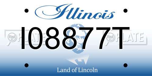 I08877T Illinois License Plate