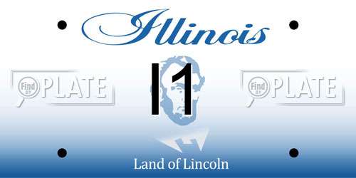 I1 Illinois License Plate