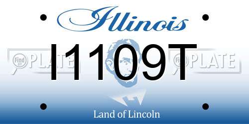I1109T Illinois License Plate