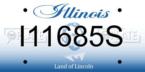 I11685S Illinois License Plate
