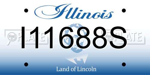 I11688S Illinois License Plate