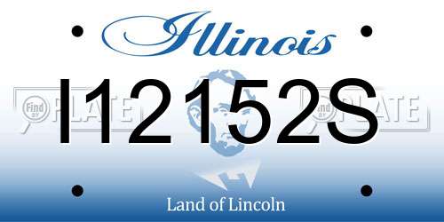 I12152S Illinois License Plate
