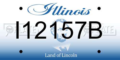 I12157B Illinois License Plate
