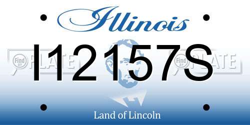 I12157S Illinois License Plate