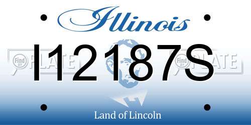 I12187S Illinois License Plate