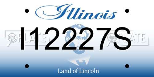 I12227S Illinois License Plate