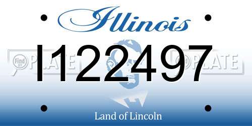 I122497 Illinois License Plate
