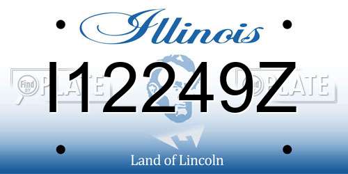 I12249Z Illinois License Plate